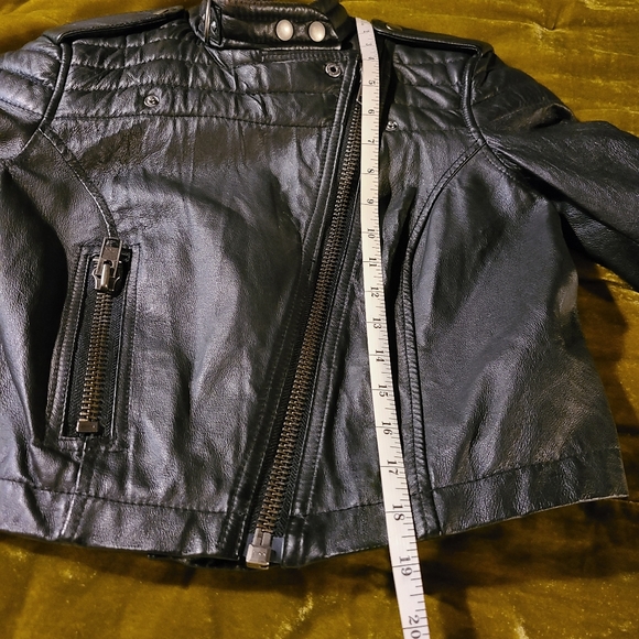 Punk studded cropped leather jacket - Picture 11 of 14